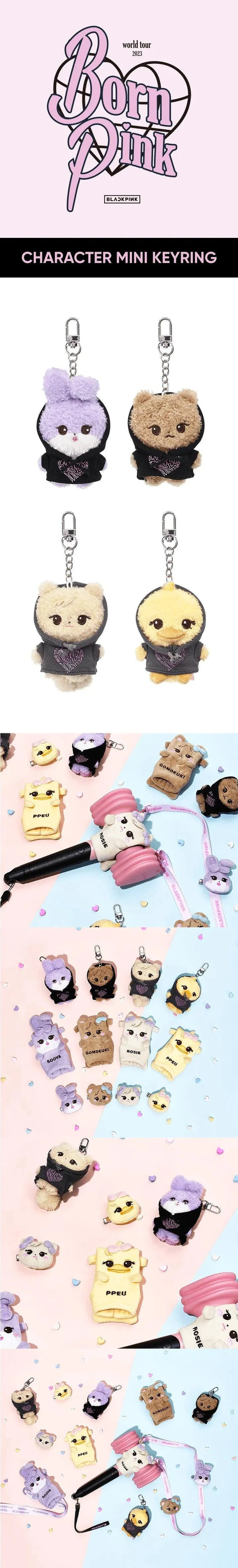 BACKSTAGE - BLACKPINK CHARACTER MINI KEYRING - Pig Rabbit Shop Kpop store Spain