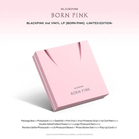 BLACKPINK 2nd VINYL LP - BORN PINK [LIMITED EDITION] - Pig Rabbit Shop Kpop store Spain