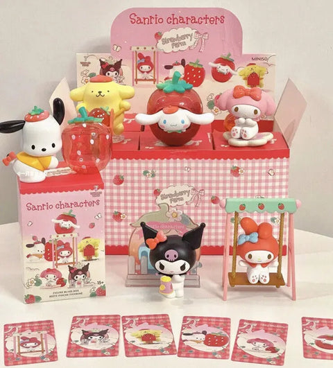 BLIND BOX SANRIO CHARACTERS STRAWBERRY FARM - Pig Rabbit Shop Kpop store Spain