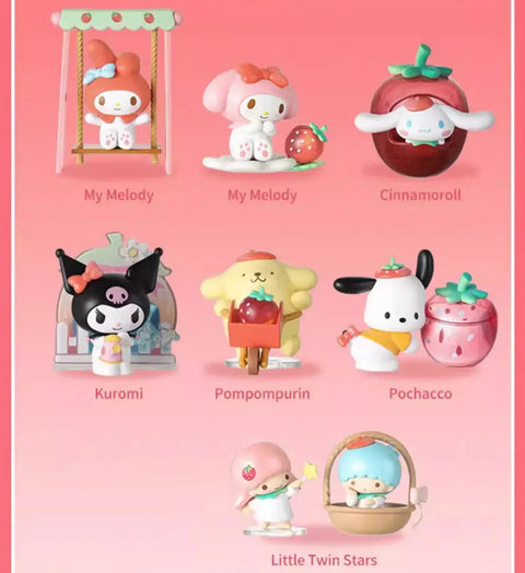 BLIND BOX SANRIO CHARACTERS STRAWBERRY FARM - Pig Rabbit Shop Kpop store Spain