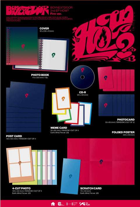 BOYNEXTDOOR 2nd EP - HOW? - Pig Rabbit Shop Kpop store Spain