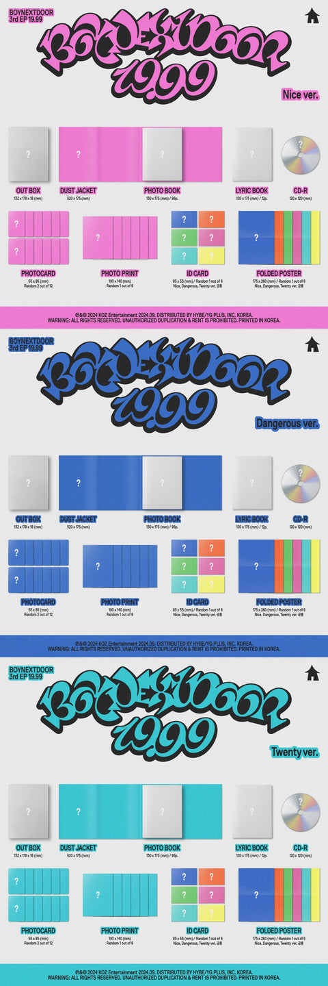 BOYNEXTDOOR 3rd EP Album - 19.99 - Pig Rabbit Shop Kpop store Spain