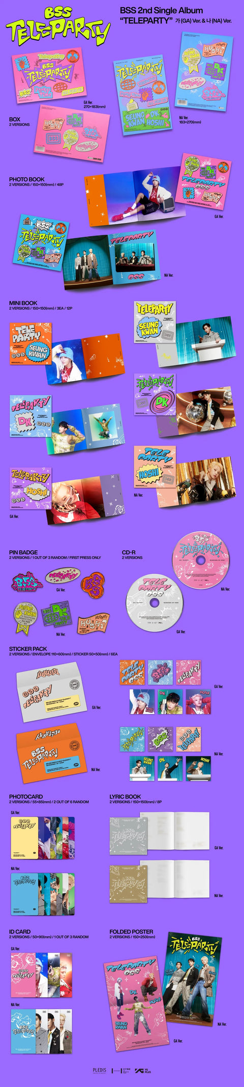 BSS (SEVENTEEN) 2nd Single Album - TELEPARTY - Pig Rabbit Shop Kpop store Spain