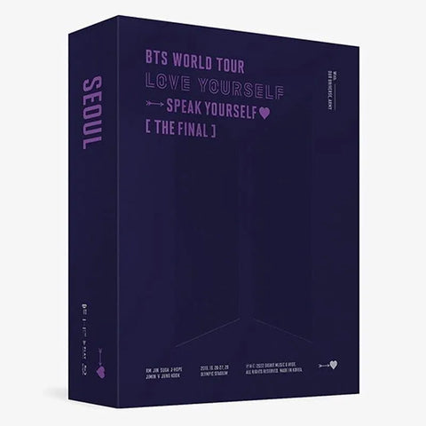 BTS - WORLD TOUR LOVE YOURSELF SPEAK YOURSELF THE FINAL BLU-RAY - Pig Rabbit Shop Kpop store Spain