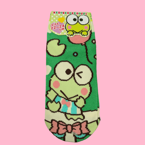 Calcetines SANRIO Keroppi Globo SIZE 22-24cm - Pig Rabbit Shop Kpop store Spain