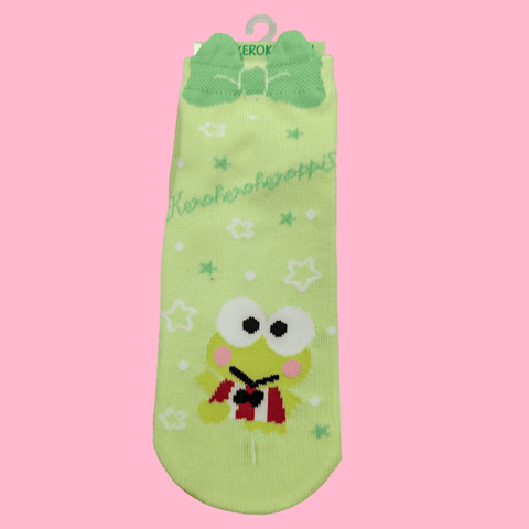 Calcetines SANRIO Keroppi lazo SIZE 22-24cm - Pig Rabbit Shop Kpop store Spain