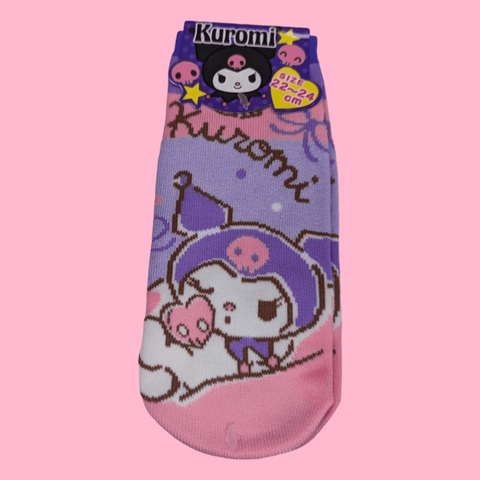 Calcetines SANRIO Kuromi corazón SIZE 22-24cm - Pig Rabbit Shop Kpop store Spain