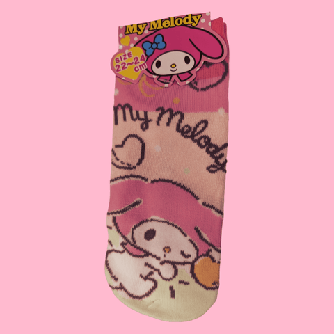 Calcetines SANRIO My melody corazón SIZE 22-24cm - Pig Rabbit Shop Kpop store Spain