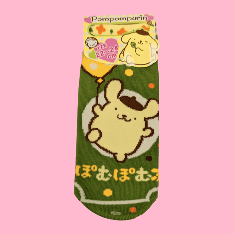 Calcetines SANRIO Pompompurin Globo SIZE 22-24cm - Pig Rabbit Shop Kpop store Spain