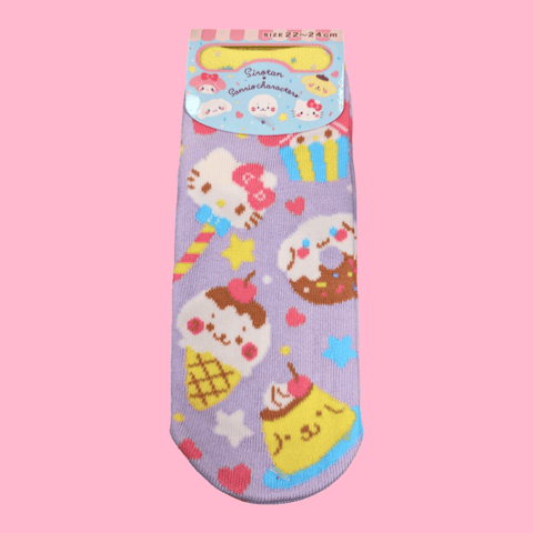 Calcetines SANRIO x SIROTAN morado SIZE 22-24cm - Pig Rabbit Shop Kpop store Spain