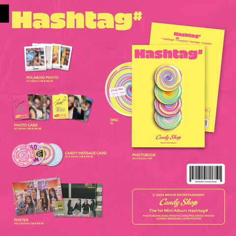 Candy Shop 1st Mini Album - Hashtag# - Pig Rabbit Shop Kpop store Spain