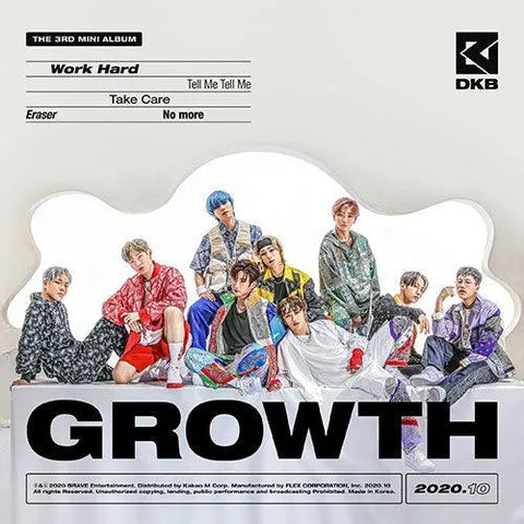 DKB Mini Album Vol.3 - GROWTH - Pig Rabbit Shop Kpop store Spain