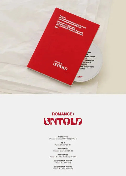 ENHYPEN 2nd Album - ROMANCE : UNTOLD (ENGENE ver.) - Pig Rabbit Shop Kpop store Spain
