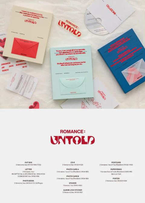 ENHYPEN 2nd Album - ROMANCE : UNTOLD - Pig Rabbit Shop Kpop store Spain