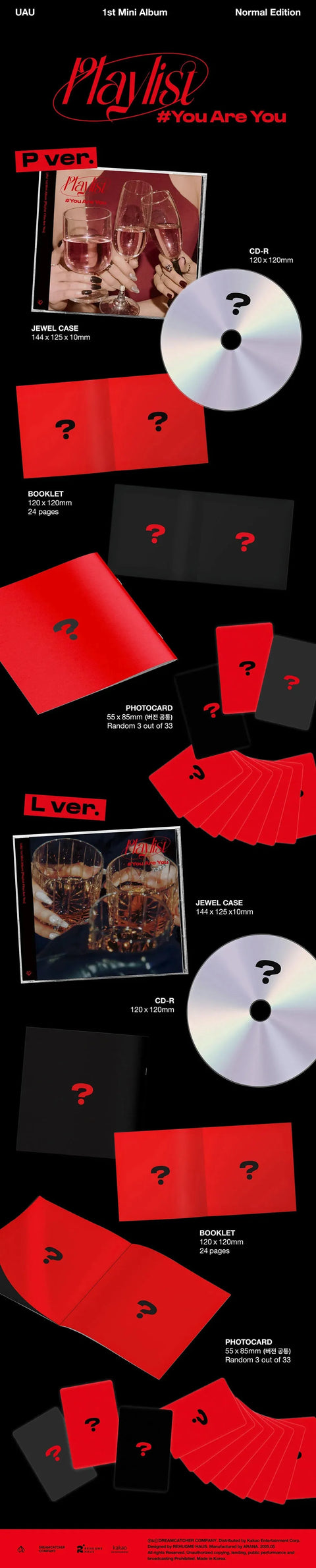 [EVENTO] UAU (Dreamcatcher) - Playlist #You Are You - 1st Mini Album STANDARD - Pig Rabbit Shop Kpop store Spain