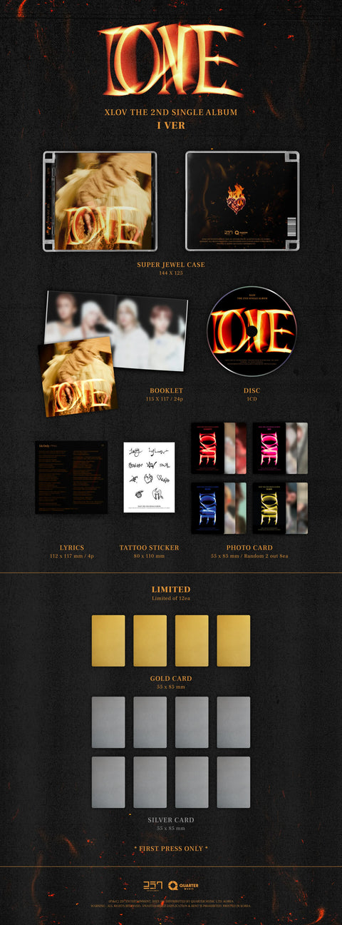 [EVENTO] XLOV - I ONE - 2nd Single Album (Random) - Pig Rabbit Shop Kpop store Spain