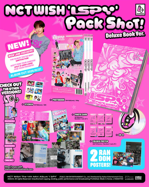 NCT WISH 4th Mini Album - I SPY (Deluxe Book Ver.)