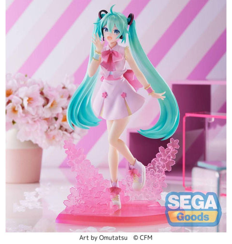 Figura de Hatsune Miku Estatua PVC Luminasta Sakura Miku Omutatsu Ver. - SEGA