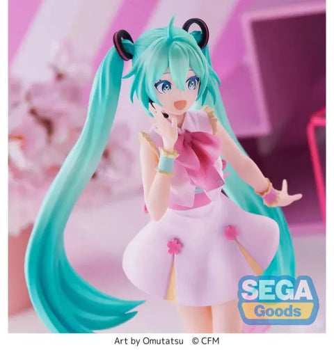 Figura de Hatsune Miku Estatua PVC Luminasta Sakura Miku Omutatsu Ver. - SEGA - Pig Rabbit Shop Kpop store Spain