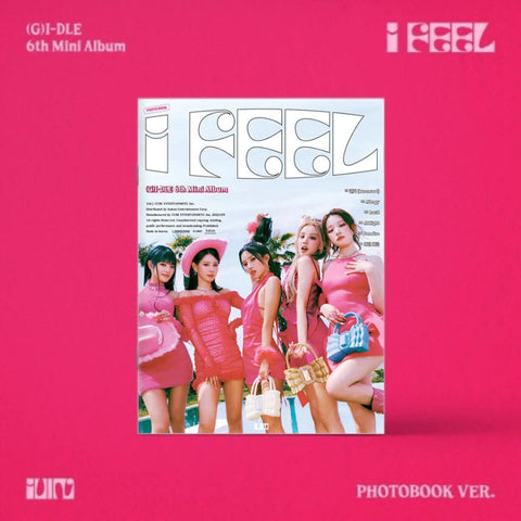 (G)I-DLE 6th Mini Album - I feel (PhotoBook Ver.) - Pig Rabbit Shop Kpop store Spain