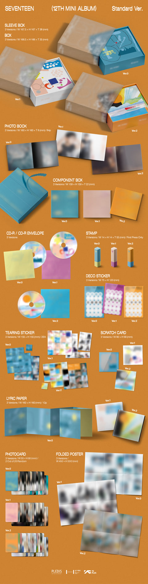 SEVENTEEN - 12th Mini Album (Standard Ver.) + APPLE MUSIC PHOTOCARD