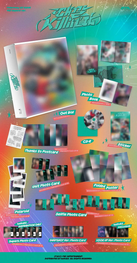 [hello82 excl.] P1HARMONY - Killin' It Album Box Set - Pig Rabbit Shop Kpop store Spain