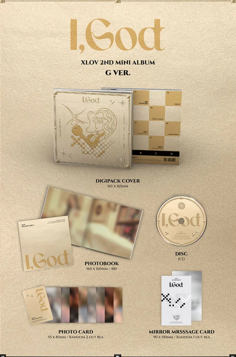 [EVENTO/SIGNED] XLOV - I, GOD - 2nd Mini Album