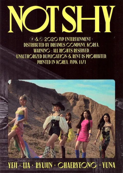 ITZY Album - Not Shy - Pig Rabbit Shop Kpop store Spain