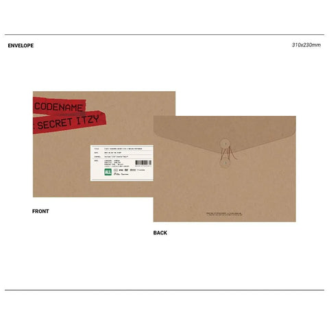 ITZY - Codename secret ITZY behind DVD Photobook package - Pig Rabbit Shop Kpop store Spain