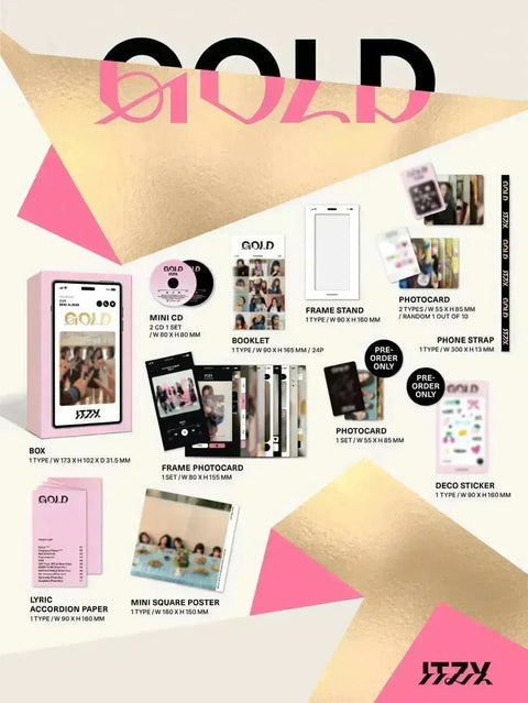 ITZY - GOLD (PHONE VER.) - Pig Rabbit Shop Kpop store Spain