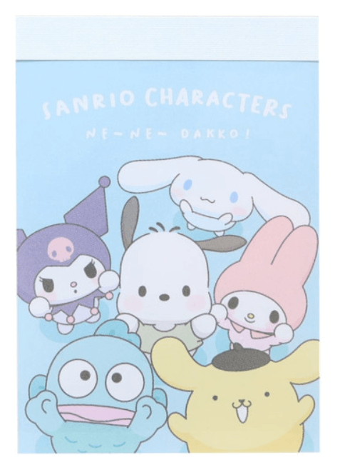 Japan Sanrio Mini Notepad - Characters / Look Up For Hug - Pig Rabbit Shop Kpop store Spain