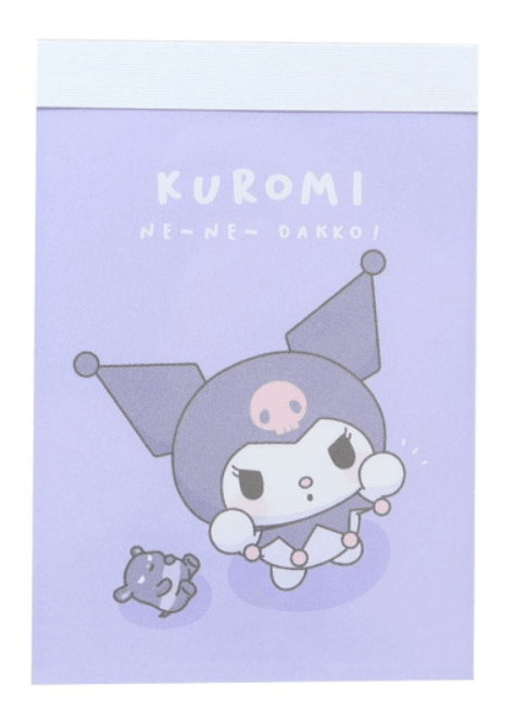 Japan Sanrio Mini Notepad - Kuromi - Pig Rabbit Shop Kpop store Spain
