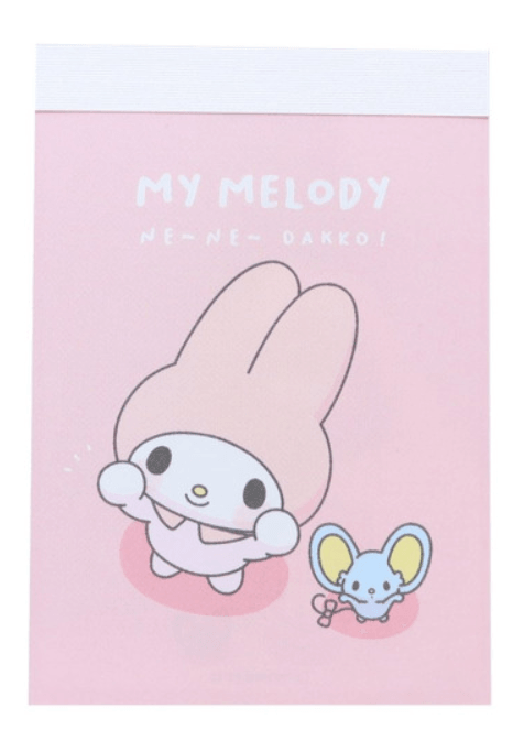 Japan Sanrio Mini Notepad - My melody - Pig Rabbit Shop Kpop store Spain
