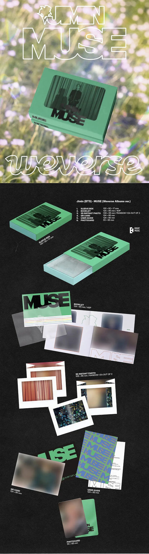 Jimin (BTS) - MUSE (Weverse Albums ver.) - Pig Rabbit Shop Kpop store Spain