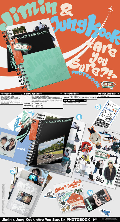 JIMIN x JUNGKOOK (BTS) - ARE YOU SURE? (PHOTOBOOK) - Pig Rabbit Shop Kpop store Spain