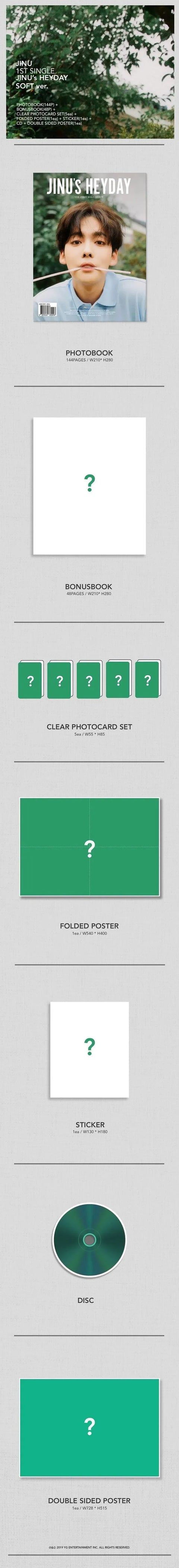 JINU WINNER - JINU'S HEYDAY (1ST SINGLE ALBUM) - Pig Rabbit Shop Kpop store Spain