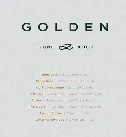Jungkook - GOLDEN - Pig Rabbit Shop Kpop store Spain