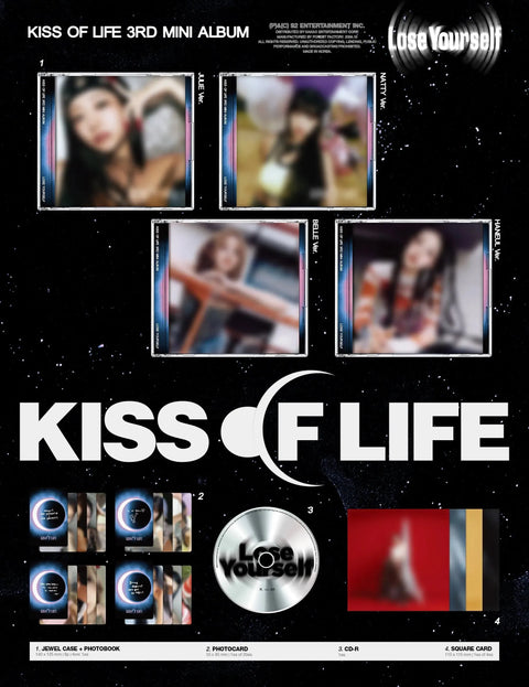 KISS OF LIFE 3rd Mini Album - Lose Yourself (Jewel Ver.) - Pig Rabbit Shop Kpop store Spain
