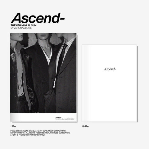 [RESERVA] ZEROBASEONE The 6th Mini Album - Ascend [Photobook Ver.] + Apple Music Gift