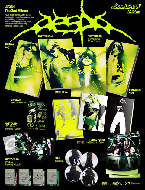 [RESERVA] aespa 2nd Album - LEMONADE (ACID Ver.)