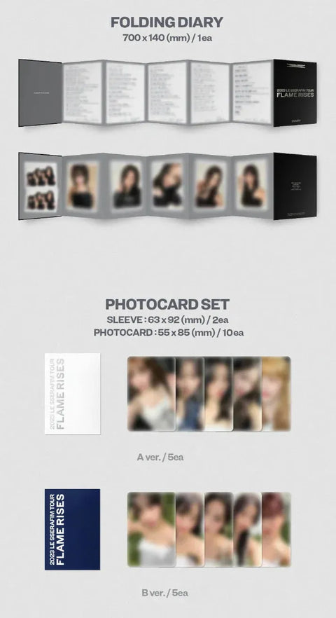 LE SSERAFIM - 2023 LE SSERAFIM TOUR ‘FLAME RISES’ IN SEOUL - Pig Rabbit Shop Kpop store Spain