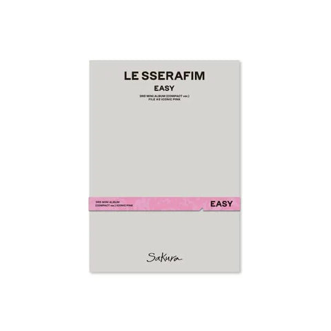 LE SSERAFIM 3rd Mini Album - EASY (COMPACT Ver.) - Pig Rabbit Shop Kpop store Spain