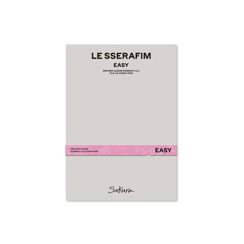LE SSERAFIM 3rd Mini Album - EASY (COMPACT Ver.) - Pig Rabbit Shop Kpop store Spain