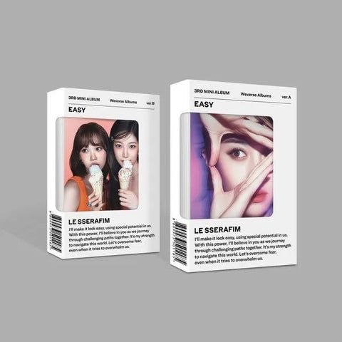 LE SSERAFIM 3rd Mini Album - EASY (Weverse Albums ver.) - Pig Rabbit Shop Kpop store Spain