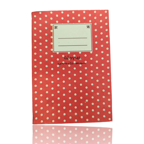 Libreta Aimee Romantic Season a rayas 86x122mm - Pig Rabbit Shop Kpop store Spain