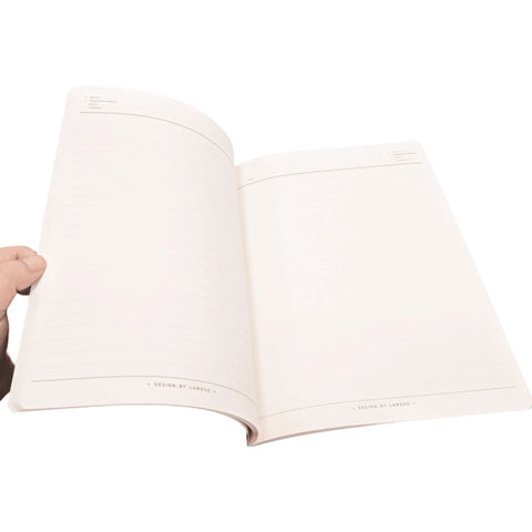 Libreta Design & life by Languo a rayas 210X142mm - Pig Rabbit Shop Kpop store Spain