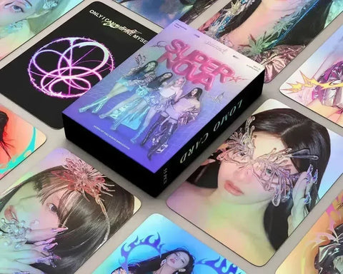 LOMOCARDS AESPA 'SUPERNOVA' (HOLOGRAFICA) - Pig Rabbit Shop Kpop store Spain