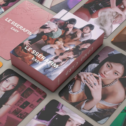 LOMOCARDS LESSERAFIM EASY - Pig Rabbit Shop Kpop store Spain