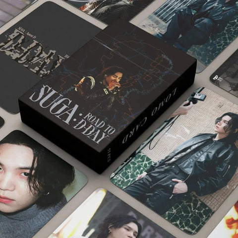 LOMOCARDS SUGA: ROAD TO D-DAY HOLOGRAFICA - Pig Rabbit Shop Kpop store Spain