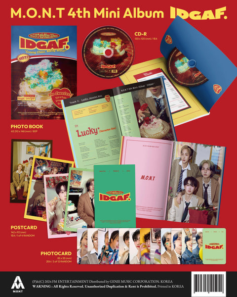 M.O.N.T - IDGAF - Pig Rabbit Shop Kpop store Spain